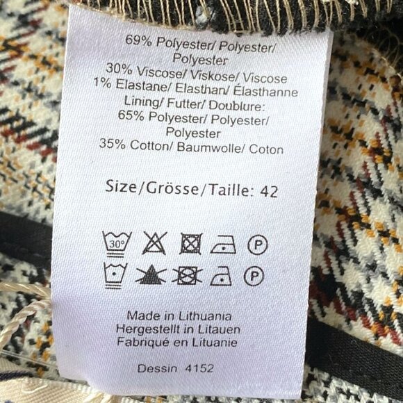 NWT BAUM UND PFERDGARTEN NENA HOUNDSTOOTH FLARED PANTS - 12 - Picture 9 of 9